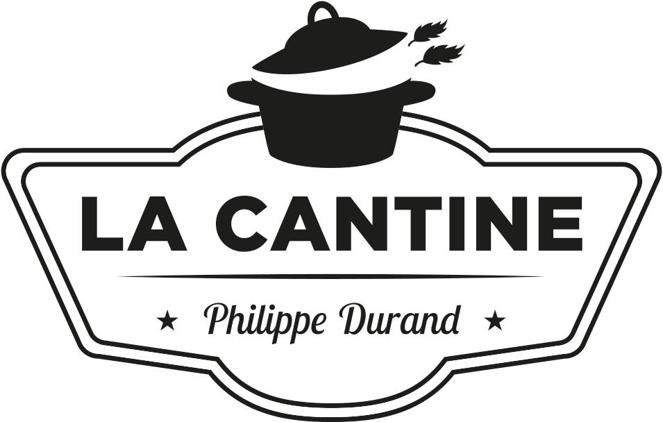 La Cantine - Logo noir et blanc du restaurant
