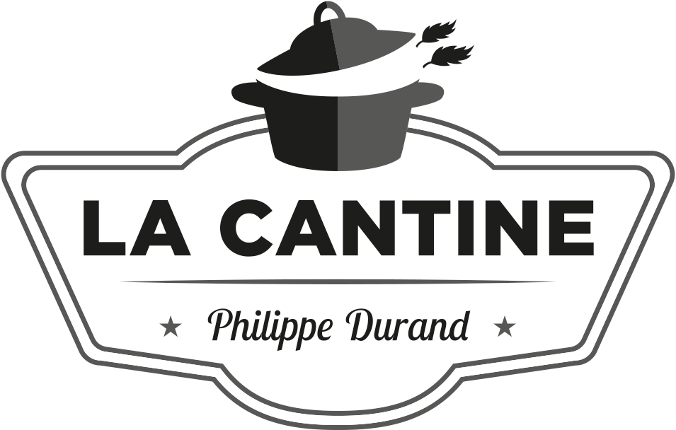 La Cantine - Logo en niveau de gris